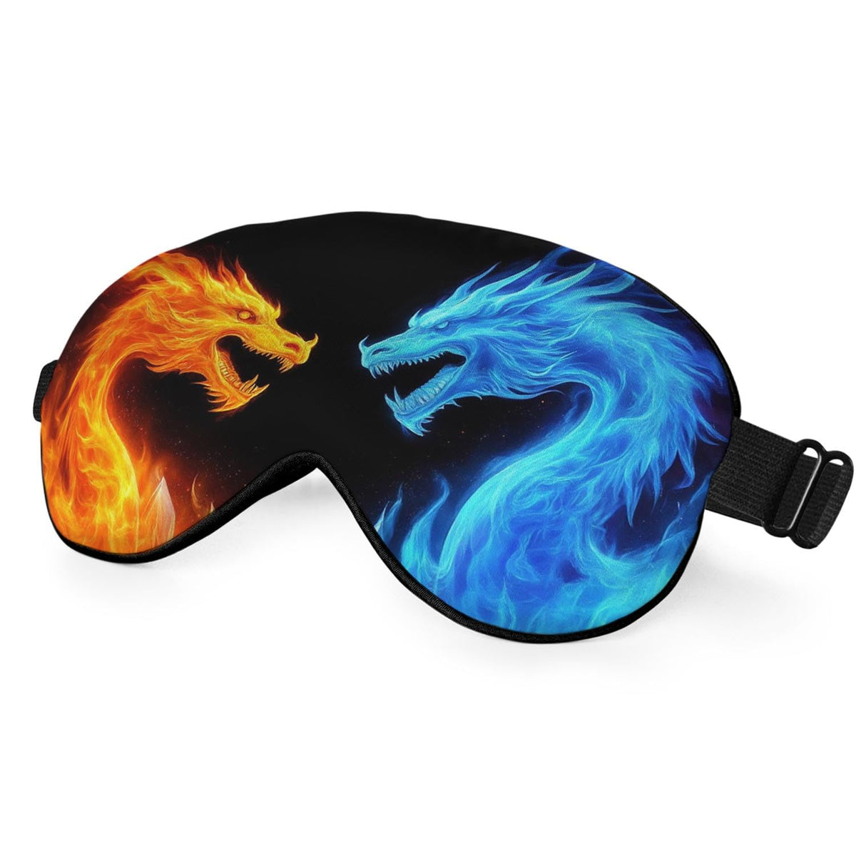 NOHSHE masque-yeux-soie-dragon-incendie: toucher soyeux et repos détendu.