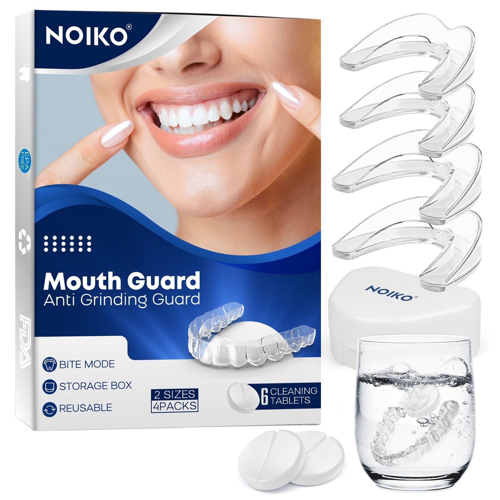 NOIKO gouttière nocturne en EVA pour sécurité et confort nocturnes.