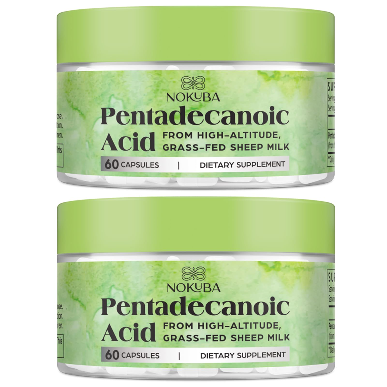 Nokuba acide pentadécanoïque 300 mg – bouteille pratique pour votre routine