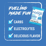 Noogs Sour Energy Chews offrent un boost d’énergie rapide pour course ou entraînement intense.