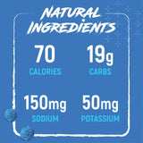 Noogs Sour Energy Chews goût bleu framboise, douceur et acidité équilibrées.