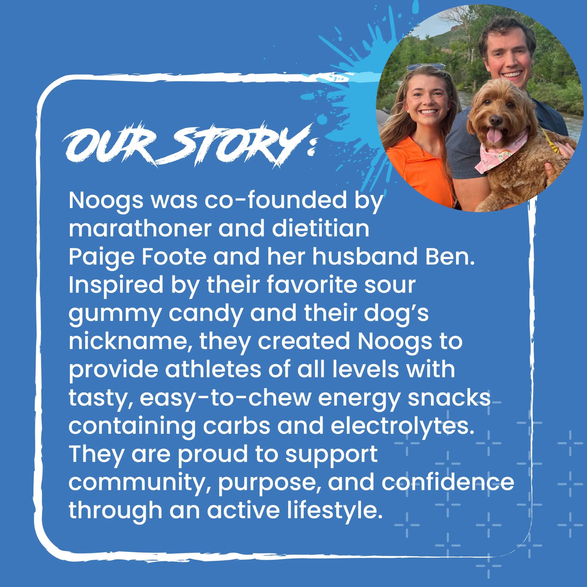 Noogs Sour Energy Chews, format portable et pratique dans une poche.
