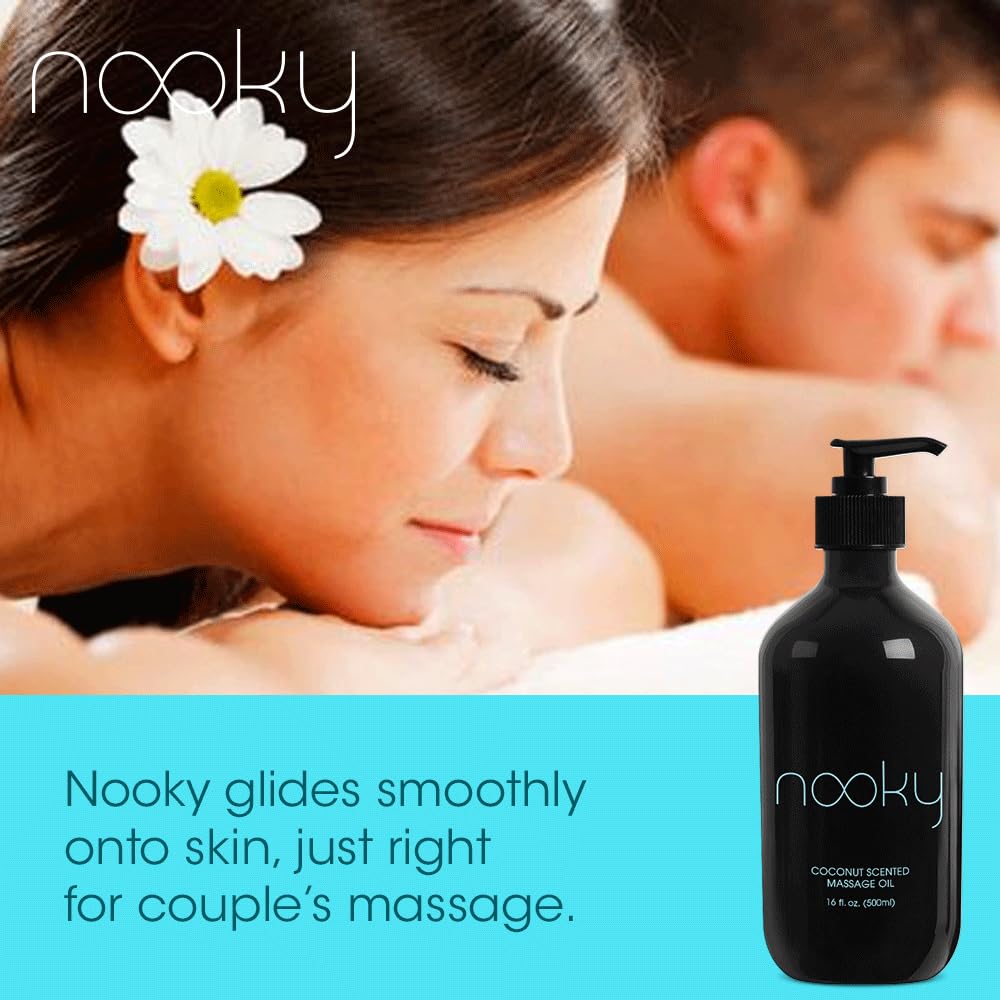 NOOKY huile massage détente duo: massage partagé et moment intime.