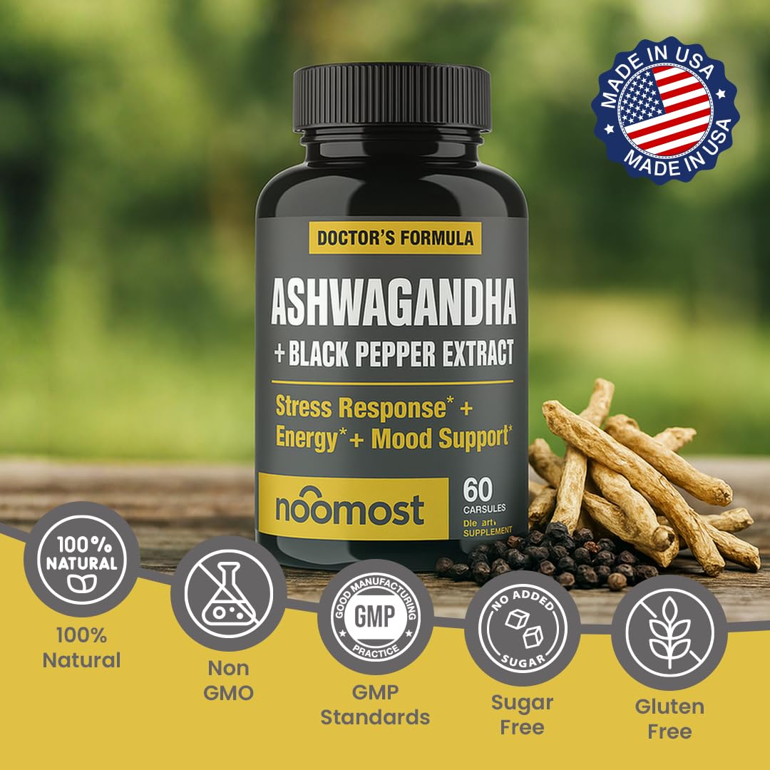 Ingrédients NooMost Ashwagandha provenant de racine naturelle
