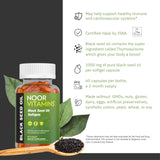 Noor Vitamins: bouteille de 60 gélules pour une consommation sur 60 jours.