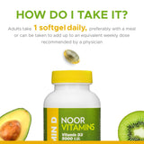 Noor Vitamins D3 – sans OGM pour une formulation naturelle.