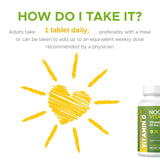Utilisation quotidienne ou hebdomadaire de Noor Vitamins D3 selon vos besoins.