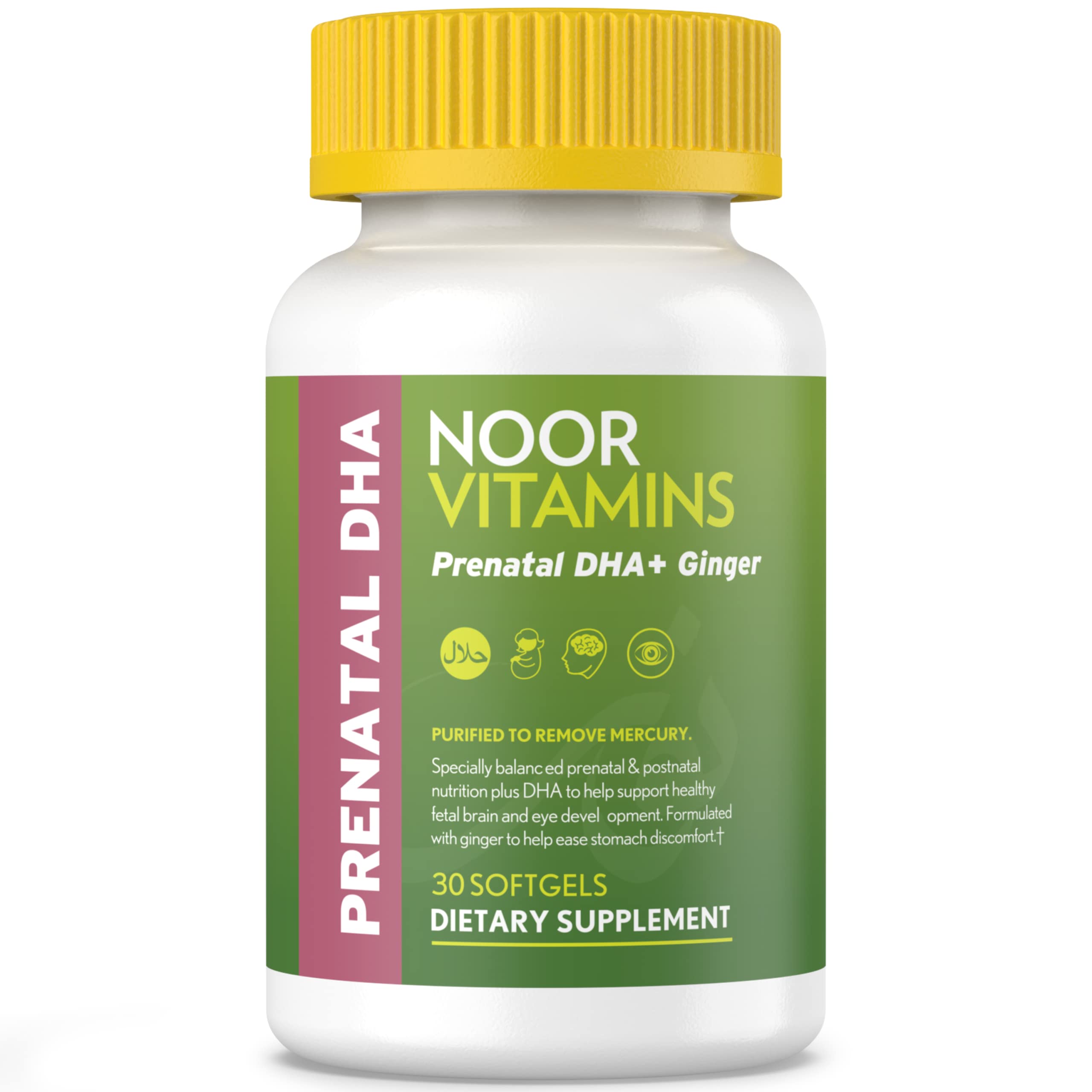 Noor Vitamins Prénatal – bouteille visible pour une prise quotidienne facile