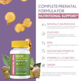 Noor Vitamins Prénatal – gingembre pour le confort digestif potentiel