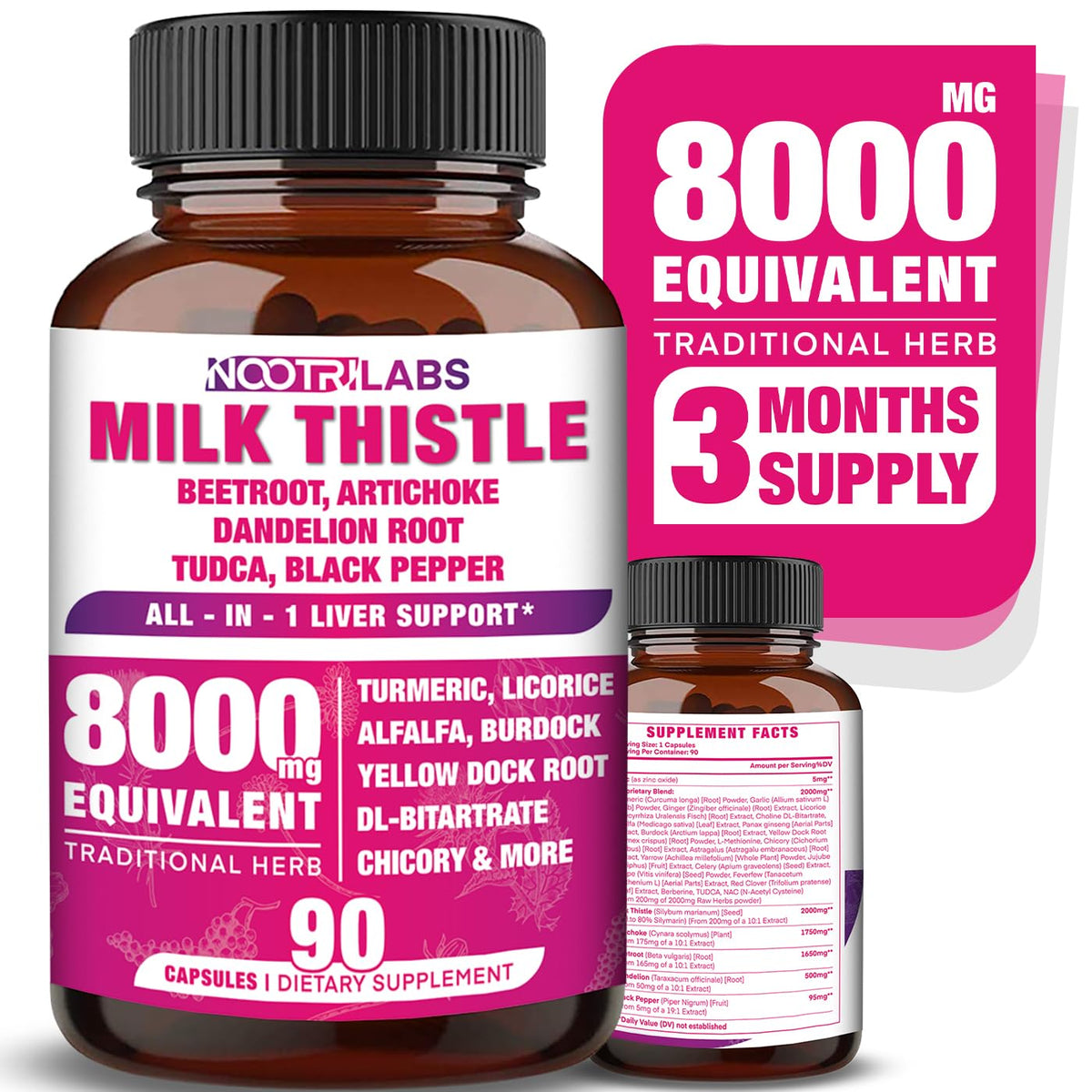 Nootrilabs Naturals tout-en-un soutien foie en capsules pour le quotidien