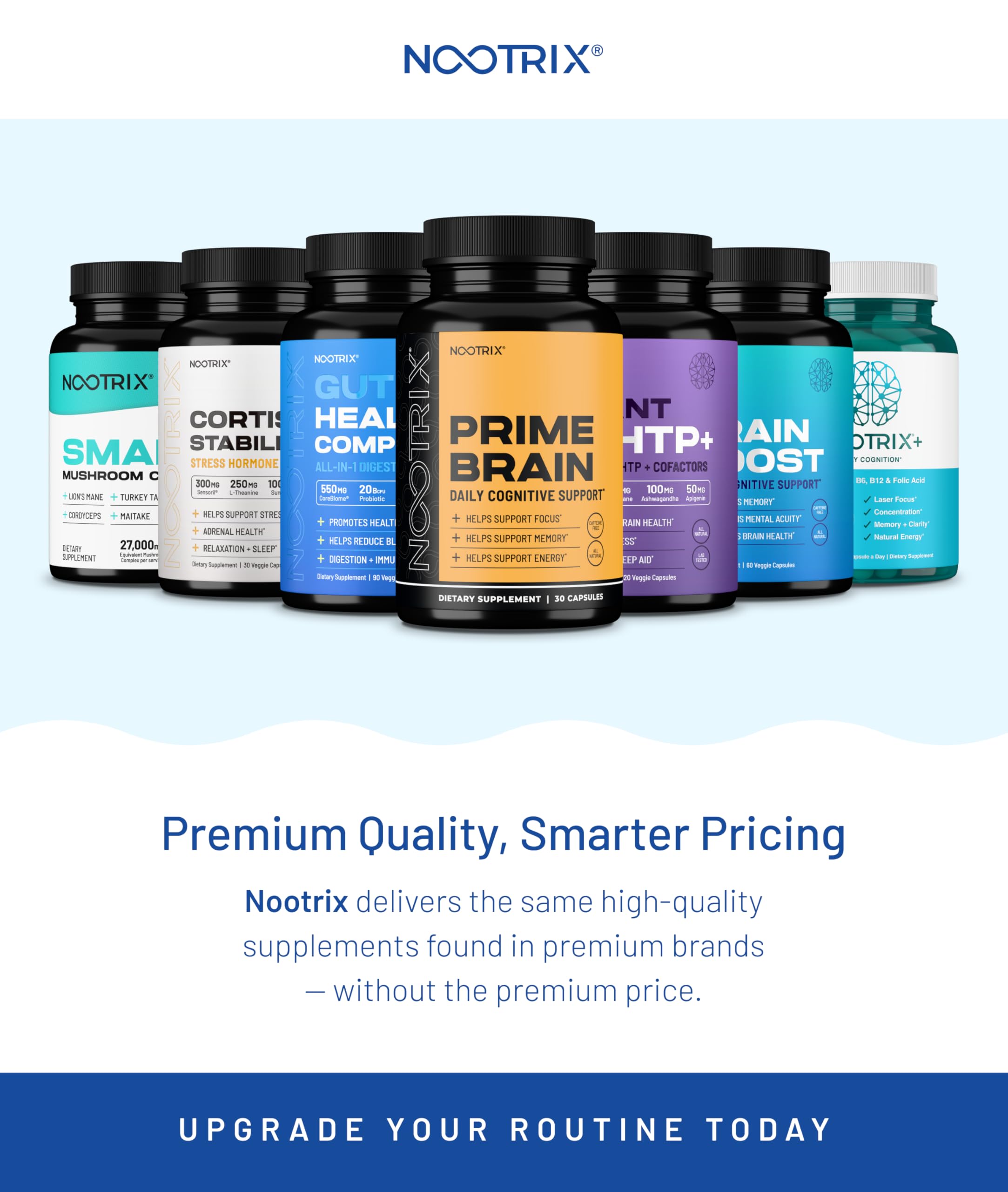 Nootrix Brain Boost énergie mentale pour journées actives et concentration soutenue.