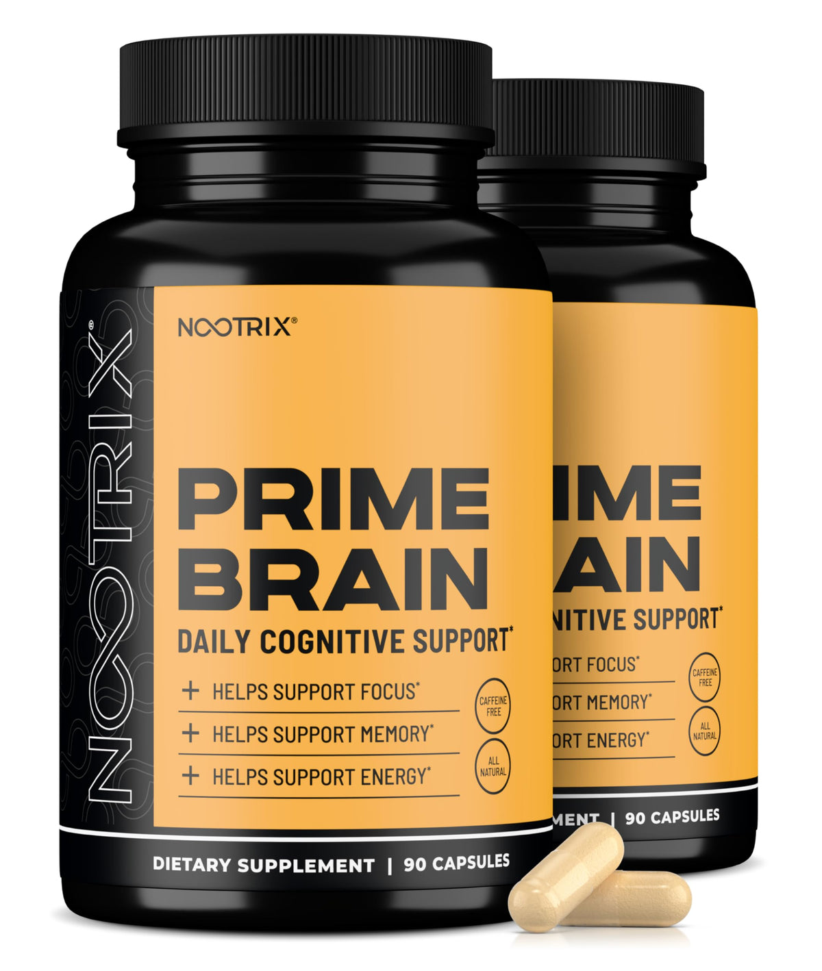 Nootrix Prime: capsules cerveau pour mémoire et concentration.