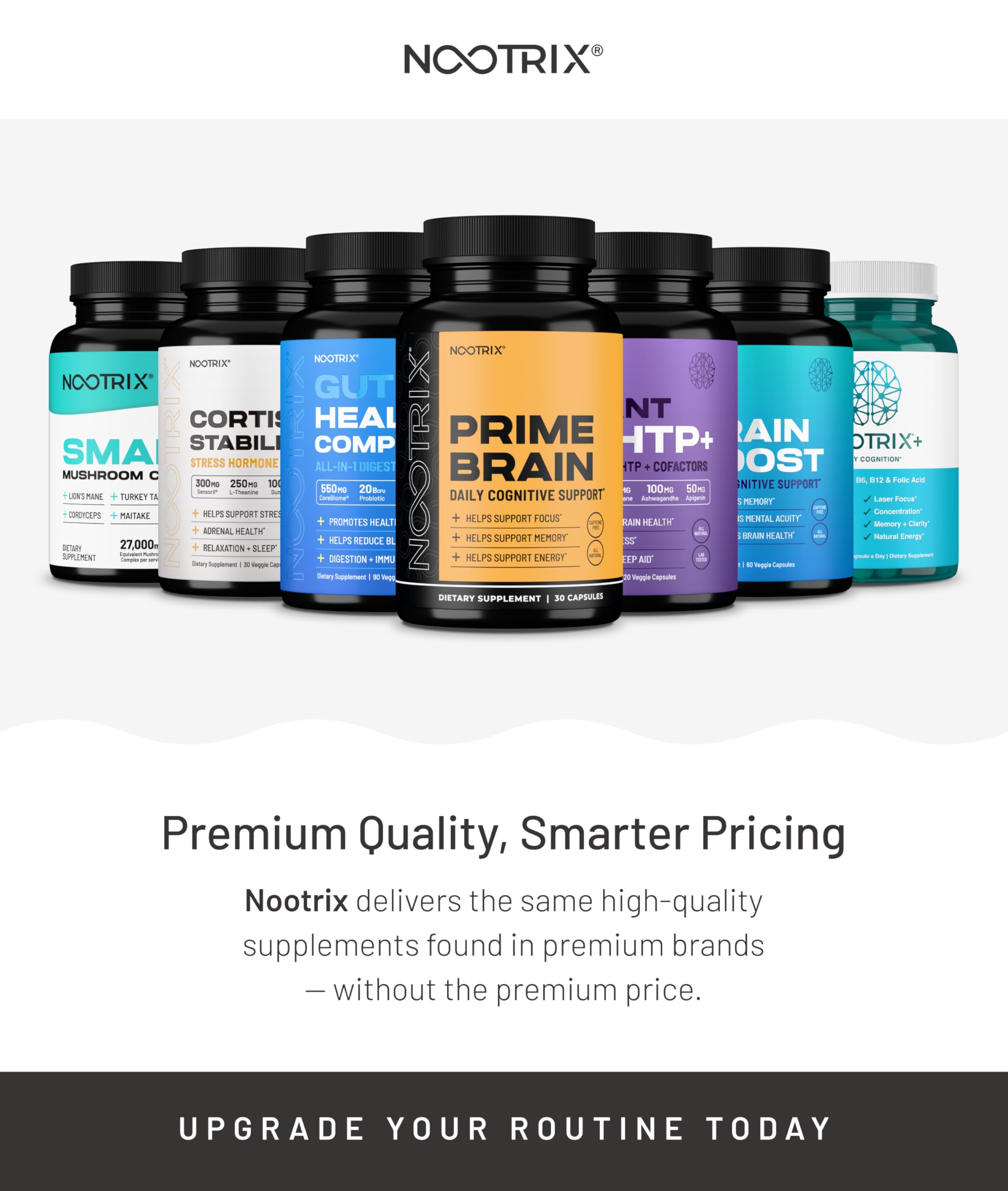 Nootrix Prime: prise quotidienne facile pour soutien attentif.