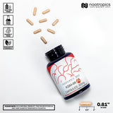 Nootropics Depot KSM-66 Ashwagandha – étiquette claire: extrait et dosage.