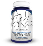 Nootropics Depot Beta-Ecdysterone, bouteille de gélules 500 mg pour soutien potentiel à la force.