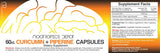 Nootropics Depot Curcumine Piperine, emballage montrant la formulation et les dosages
