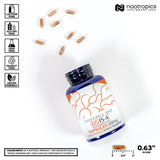 Nootropics Depot GS15-4 Panax Ginseng, emballage-carton: rangement pratique pour une routine.