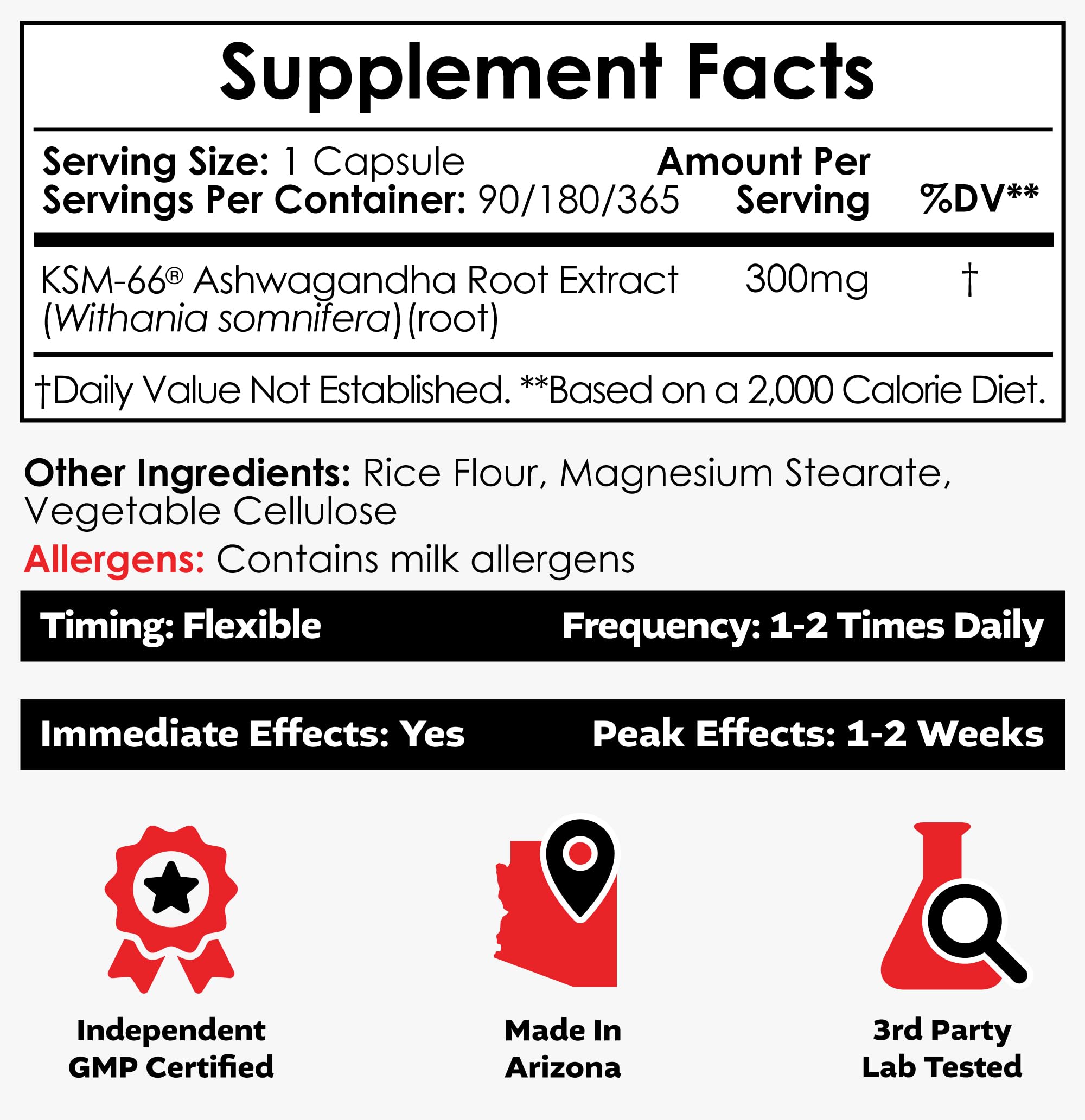 Nootropics Depot KSM-66 Ashwagandha – capsules: gélules faciles à intégrer.