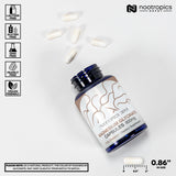 Nootropics Depot Magnésium Glycinate – étiquette lisible, posologie claire.