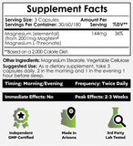 Nootropics Depot Magtein gélules dans la main: concentration et clarté mentale possibles.