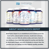 Nootropics Depot Rhodiola Rosea, étiquette lisible et composition Rosavins