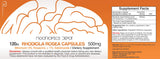 Nootropics Depot Rhodiola Rosea, gros plan sur les capsules, texture lisse