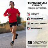 Nootropics Depot Tongkat Ali – capsules pratiques pour endurance et performance