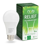 NorbRELIEF ampoule lumière verte pour migraine apaise l'inconfort lumineux