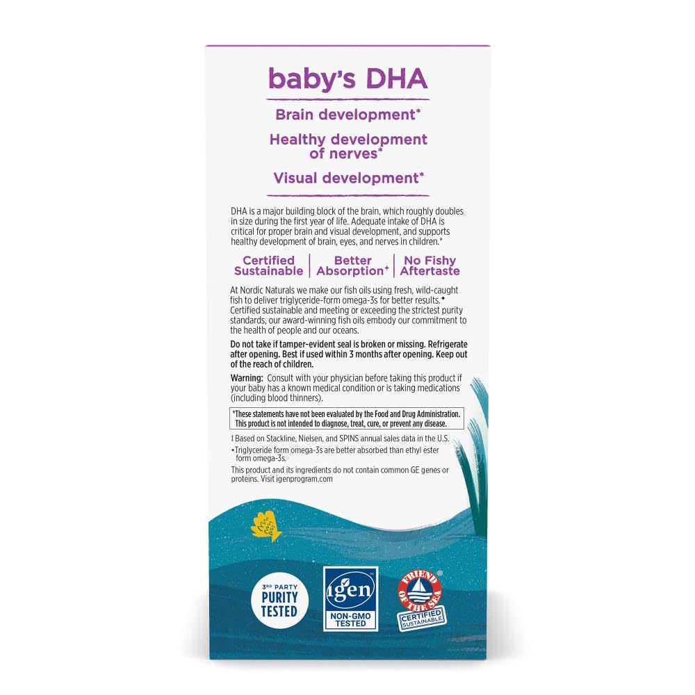 Huile de cabillaud arctique sauvage utilisée dans Nordic Naturals Baby’s DHA
