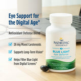 Présentoir Nordic Naturals Blue Light Defense, pratique à emporter.