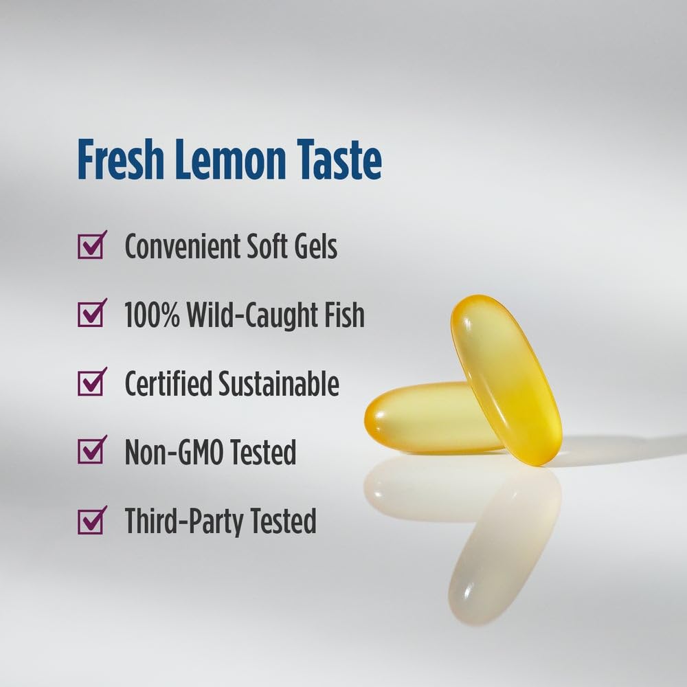 Nordic Naturals Complete Omega – zeste de citron, saveur naturelle.