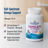 Nordic Naturals Complete Omega – tableau d'ingrédients, traçabilité et pureté.