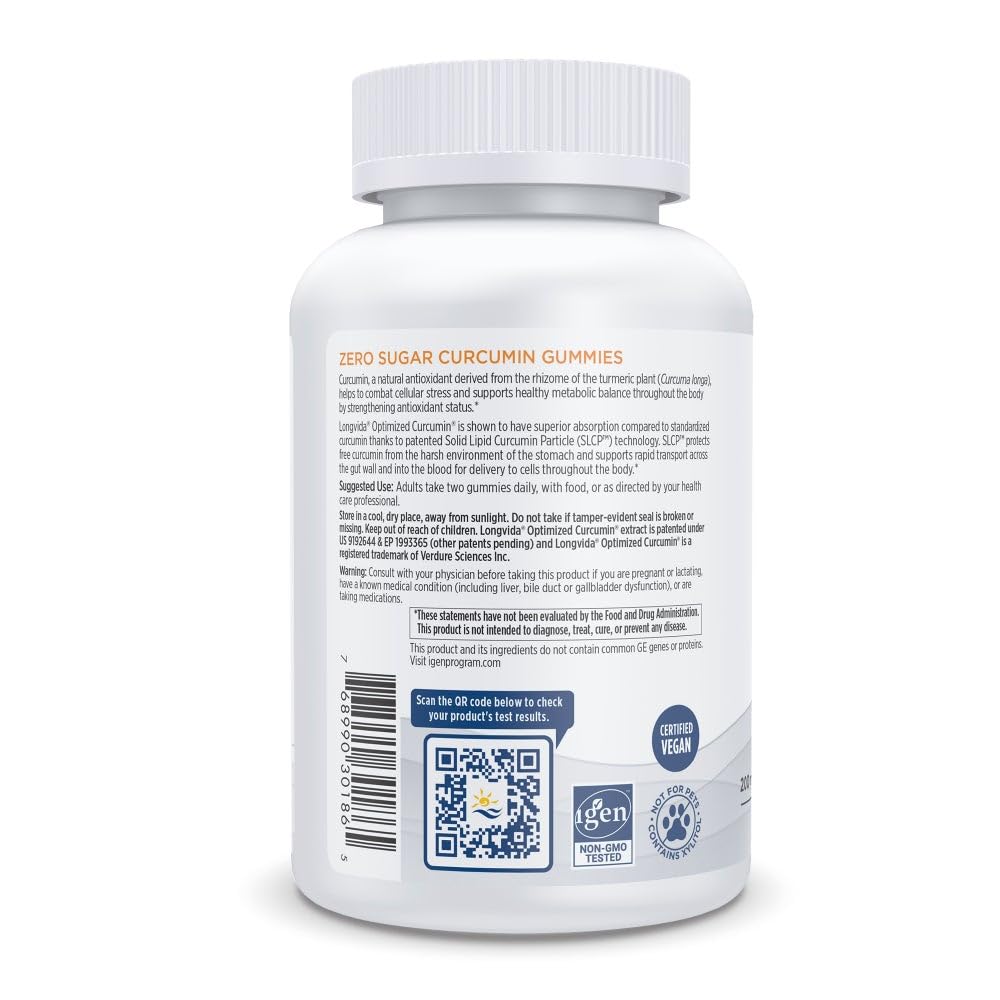 Nordic Naturals Curcumin Optimisé 200 mg, emballage SLCP et absorption potentielle.