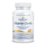 Nordic Naturals D3K2, capsules molles orange, soutien potentiel à l'équilibre calcique et à l'immunité.