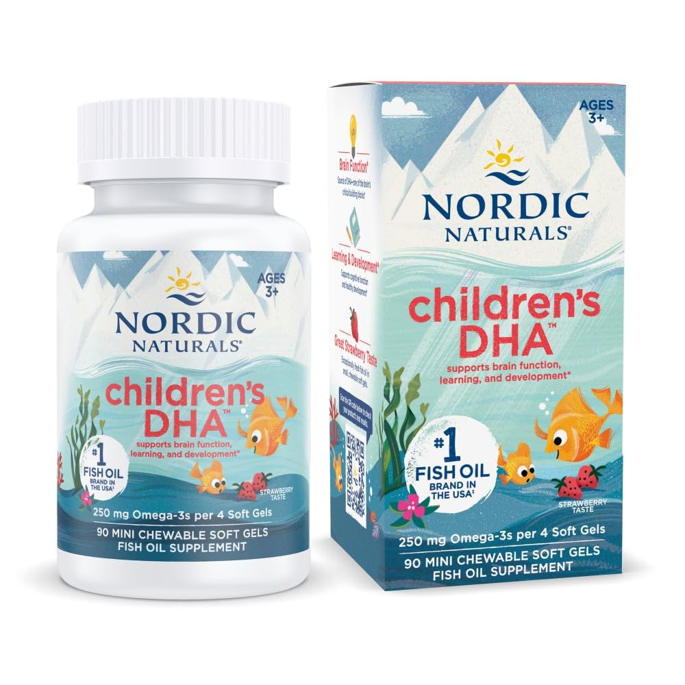 Nordic Naturals DHA enfant – bouteille prête à l’emploi et pratique pour le quotidien.