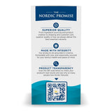 Nordic Naturals DHA étiquette pureté — non-GMO et sans allergènes assurant sécurité