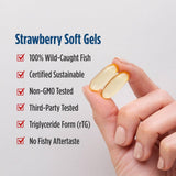 Goût fraise Nordic Naturals DHA Xtra, plaisir lors de la prise quotidienne.