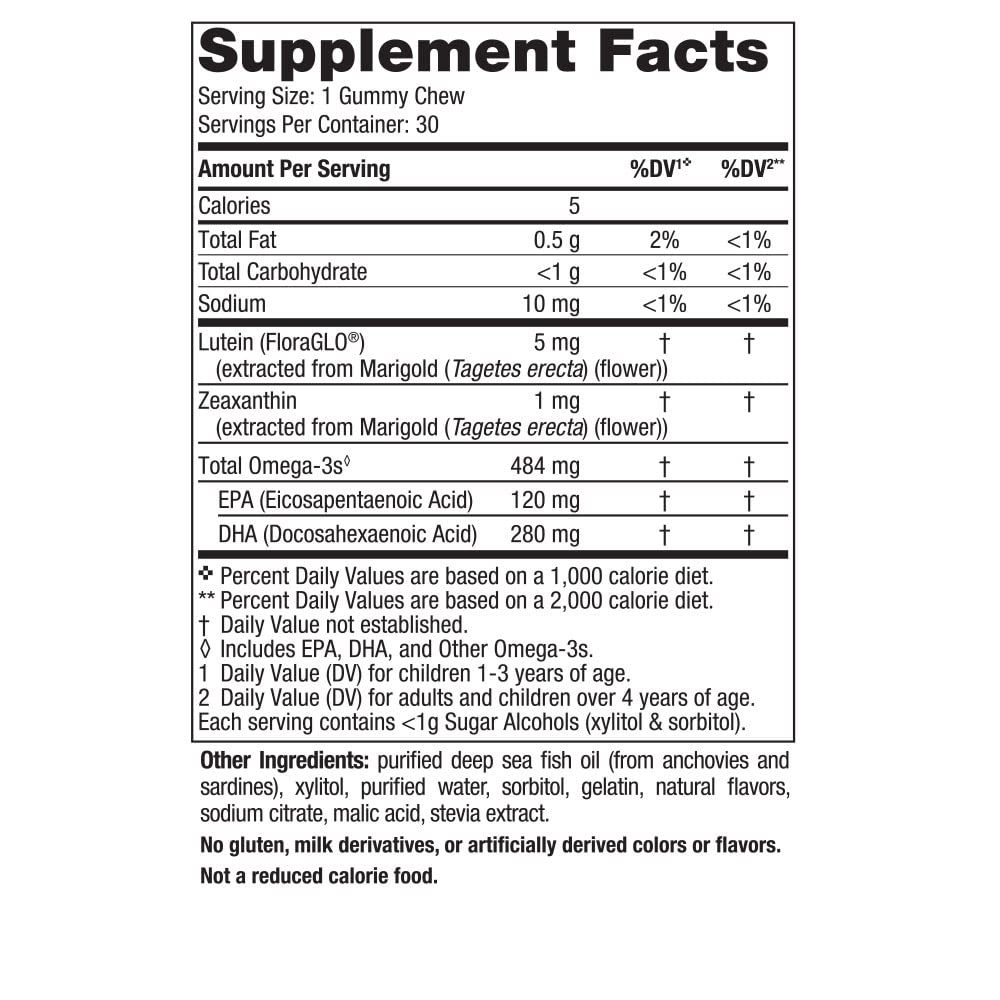 Gommes Nordic Naturals Enfants goût fraise-citronade, format pratique pour l’école.