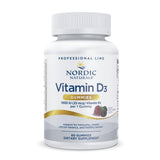 Nordic Naturals Gommes D3 Baie Sauvage sur bouteille, soutien potentiel des os.