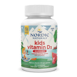 Nordic Naturals Gommes D3 enfants, bouteille, goût pastèque sauvage, soutien possible des os et immunité