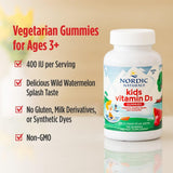 Nordic Naturals Gommes D3 enfants, texture tendre, goût fruité, moment quotidien