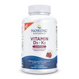 Gommes Nordic Naturals D3 K2 grenade, saveur agréable et soutien potentiel des os.