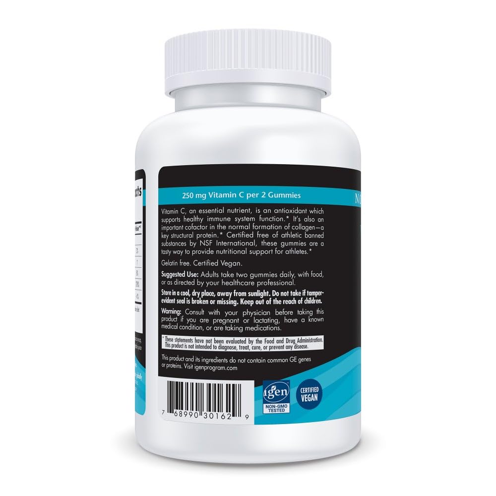 Gommes Nordic Naturals Vitamine C Sport Mandarine Acidulée, format portable pour bureau