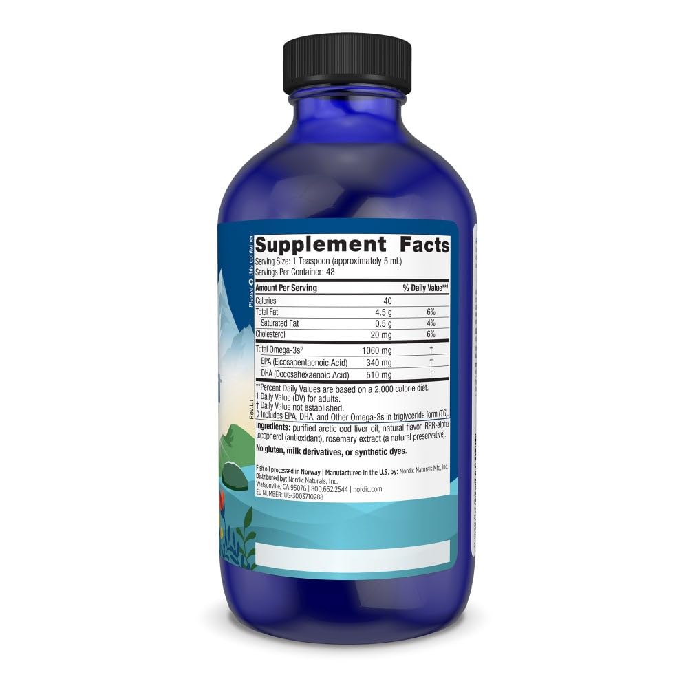 Nordic Naturals: Gros plan sur l'étiquette montrant pureté et qualité.