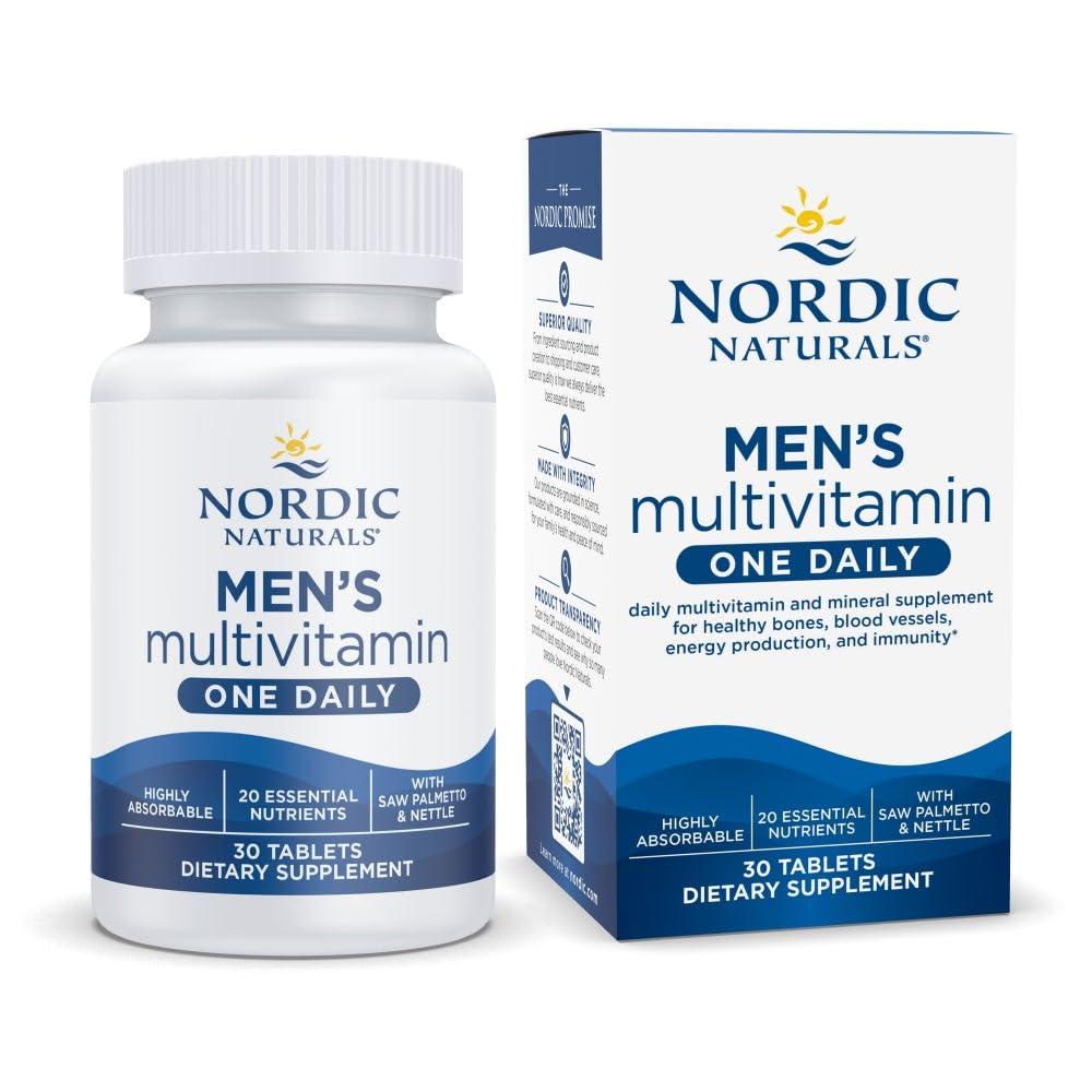 Nordic Naturals Men’s Multivitamin One Daily – os: soutien osseux et vitalité quotidienne.