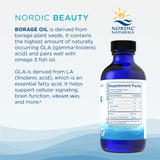 Nordic Naturals huile bourrache usage quotidien: pratique à mélanger dans boissons neutres.