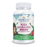 Gommes Nordic Naturals Kids Nordic Flora dans boîte colorée, soutient l'équilibre digestif chez l'enfant.