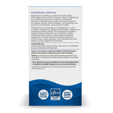 Nordic Naturals Magnesium Complex – etiquette, détails de composition et forme du magnésium.