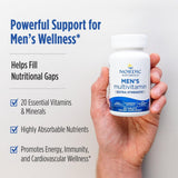 Étiquette Nordic Naturals indiquant les 20 nutriments essentiels.