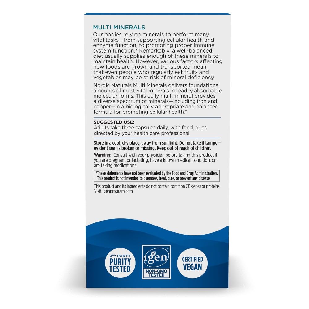 Nordic Naturals Multi Minéraux – Capsules faciles à prendre dans une routine santé.